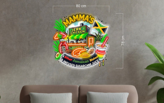 Mama's Jerk kitchen| LED Neon Sign