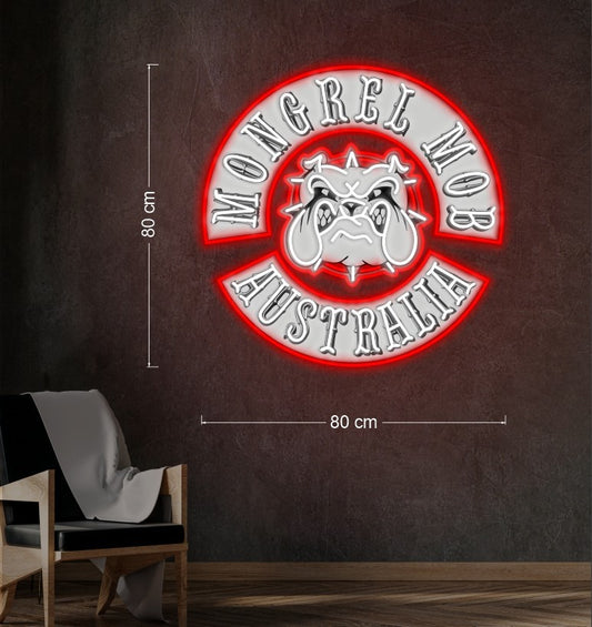 MONGREL MOB LESTADOGG (2 outdoor signs) | LED Neon Sign