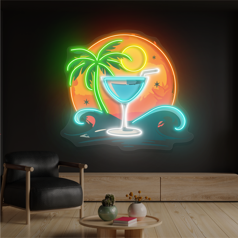 Enseigne au néon à LED Moonlight Margarita
