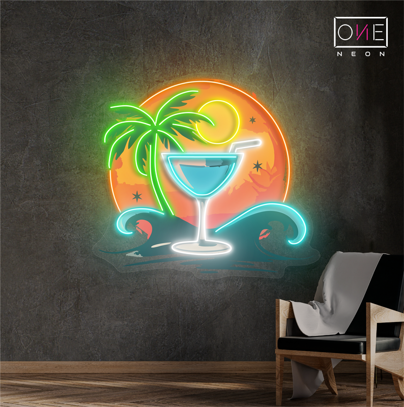 Enseigne au néon à LED Moonlight Margarita