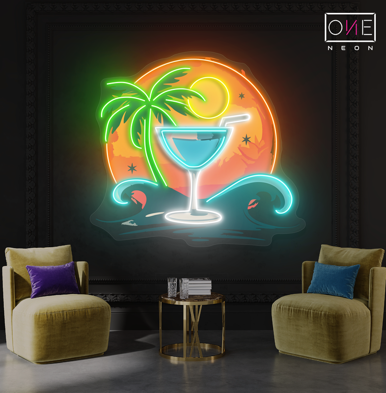 Enseigne au néon à LED Moonlight Margarita