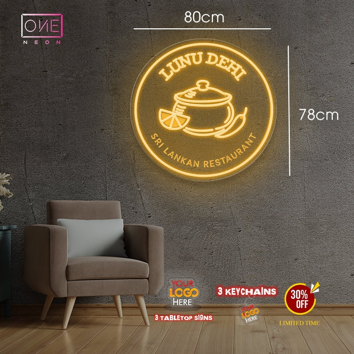 Lunu Degi Sri Lanka restauant| LED Neon Sign