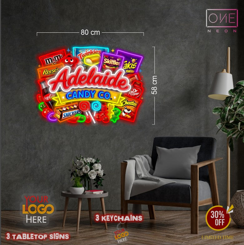 Adelaide CANDY CO | LED Neon Sign