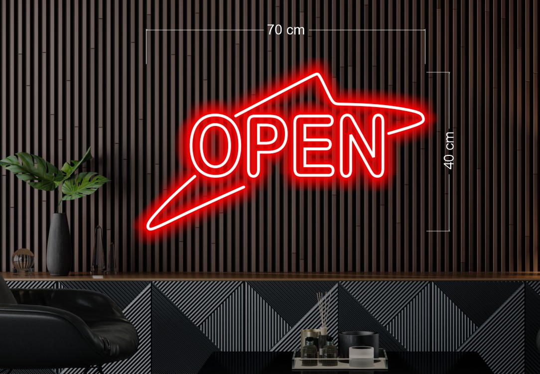 OPEN + counter | LED Neon Sign (3 signs)