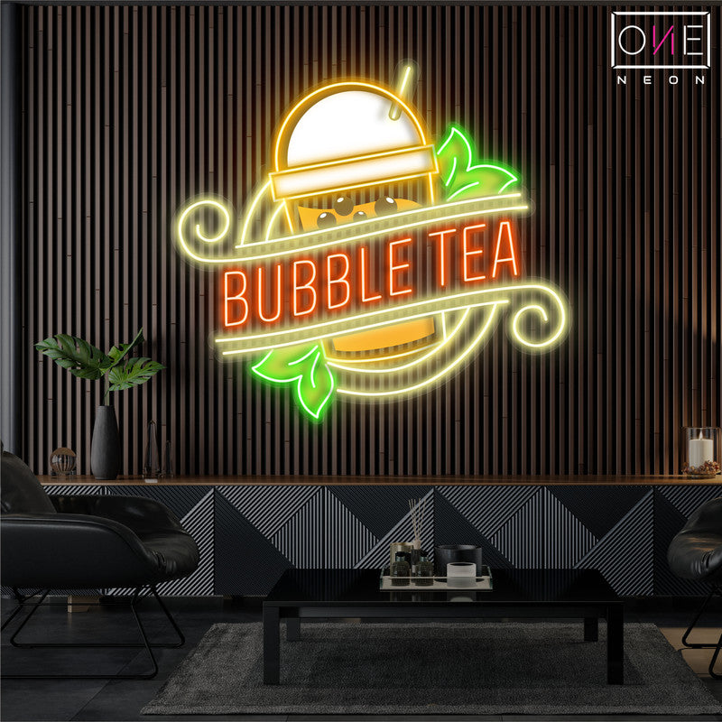 Enseigne au néon à LED Bubble Tea Artwork
