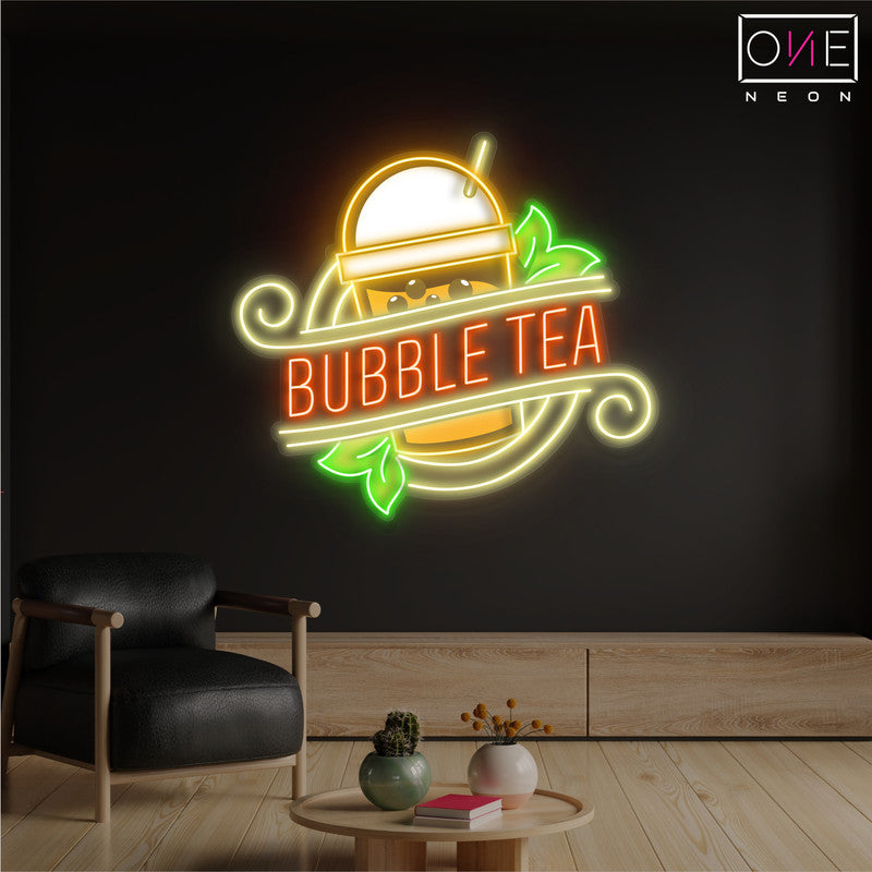 Enseigne au néon à LED Bubble Tea Artwork