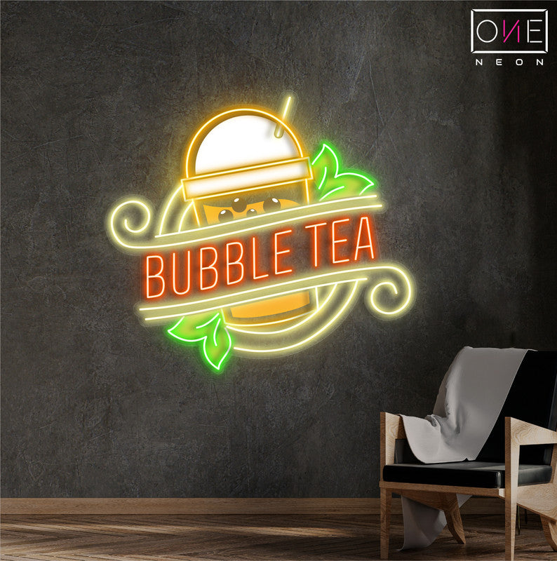 Enseigne au néon à LED Bubble Tea Artwork