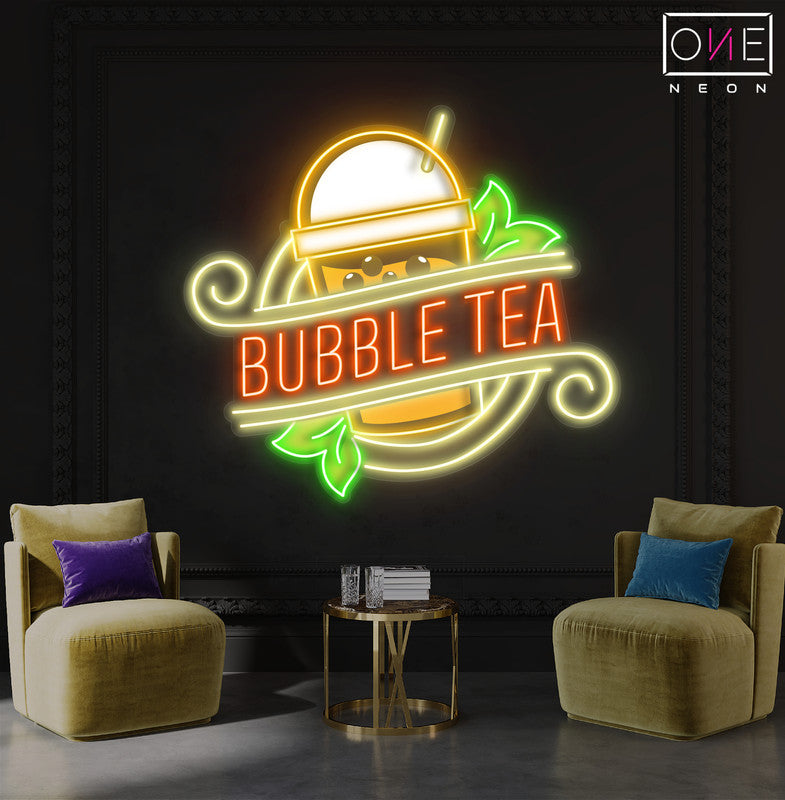 Enseigne au néon à LED Bubble Tea Artwork