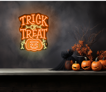 Trick or Treat LED Neon Sign