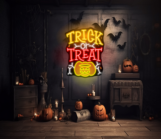 Trick or Treat LED Neon Sign