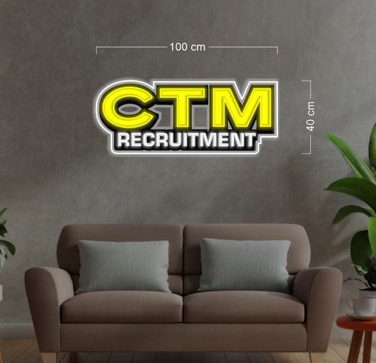 Enseigne au néon LED personnalisée pour entreprise