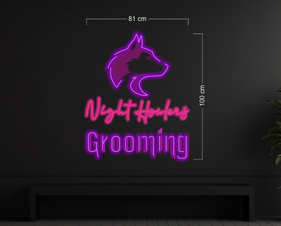 NIGHT HOWLERF GROOMING | LED Neon Sign