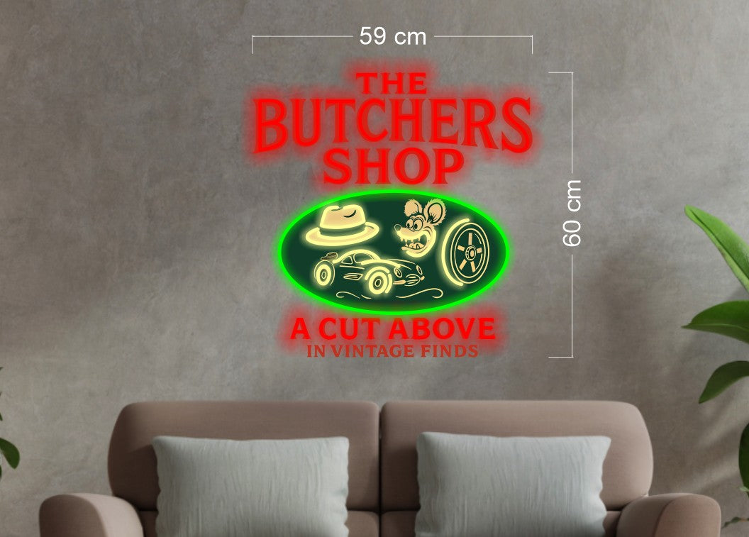 The butcher shop | LED Neon Sign
