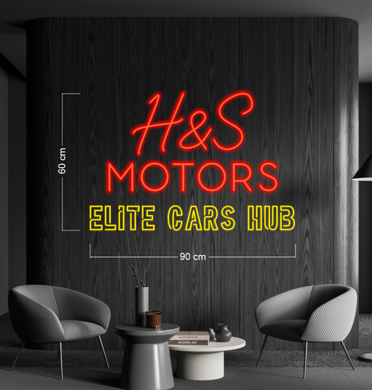H&S MOTORS | LED Neon Sign