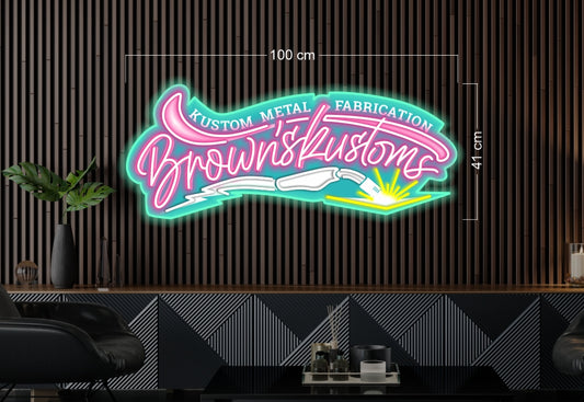 Brown's kustoms | LED Neon Sign