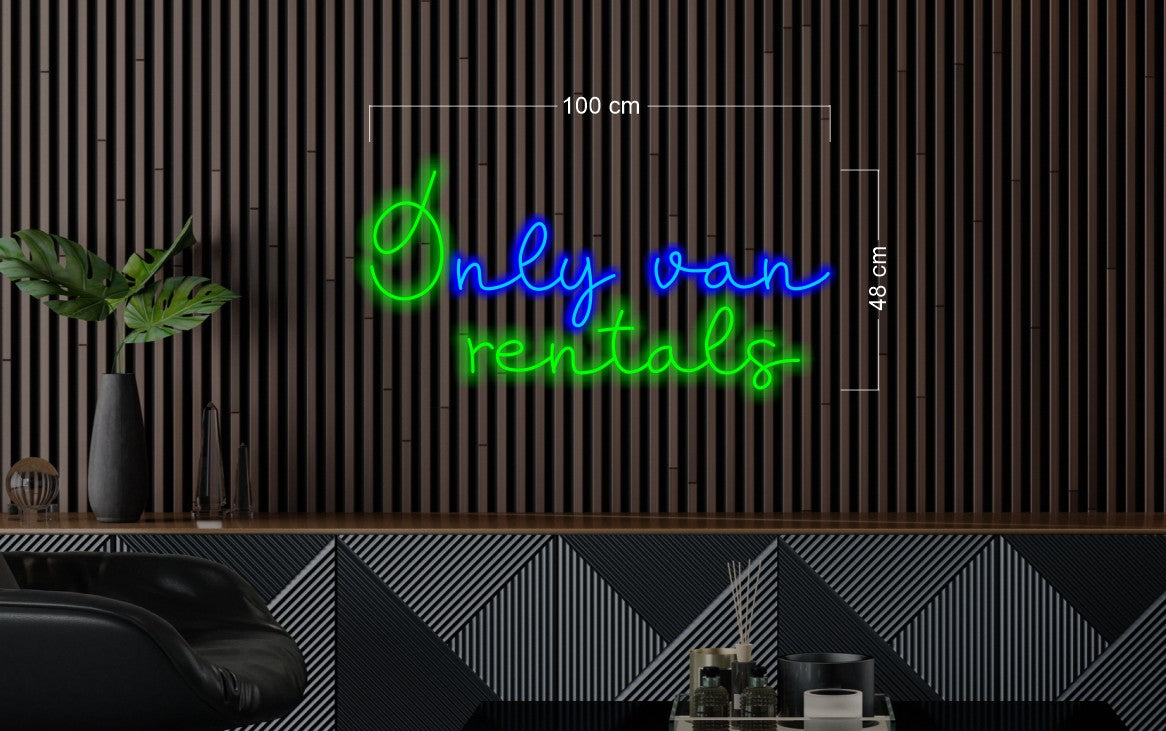 WIDOPH LOGISTICS + BRIDGES CARE + ONLY VAN RENTALS | LED Neon Sign (6 signs)