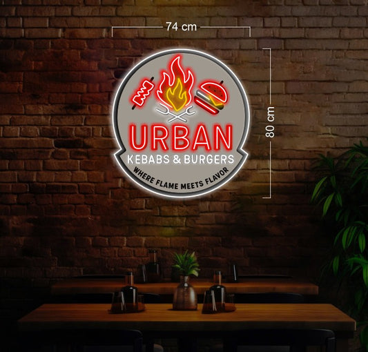 Enseigne au néon LED personnalisée pour entreprise