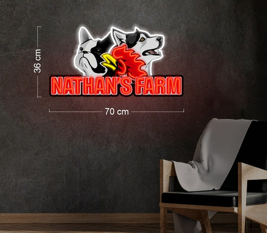 Enseigne au néon LED personnalisée pour entreprise