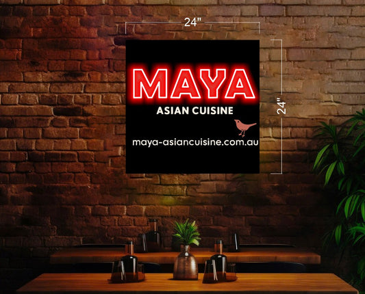 MAYA Asian Cuisine | LED Neon Sign