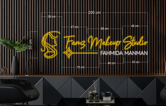 Farmz Makeup Studio | LED Neon Sign ( 2 signs)