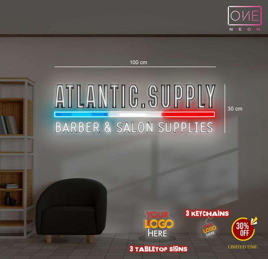 ATLANTIC SUPPLY BARBER & SALON SUPPLIES | LED Neon Sign