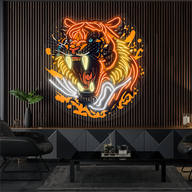 Enseigne au néon à LED Inferno Roar