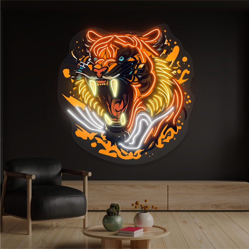 Enseigne au néon à LED Inferno Roar