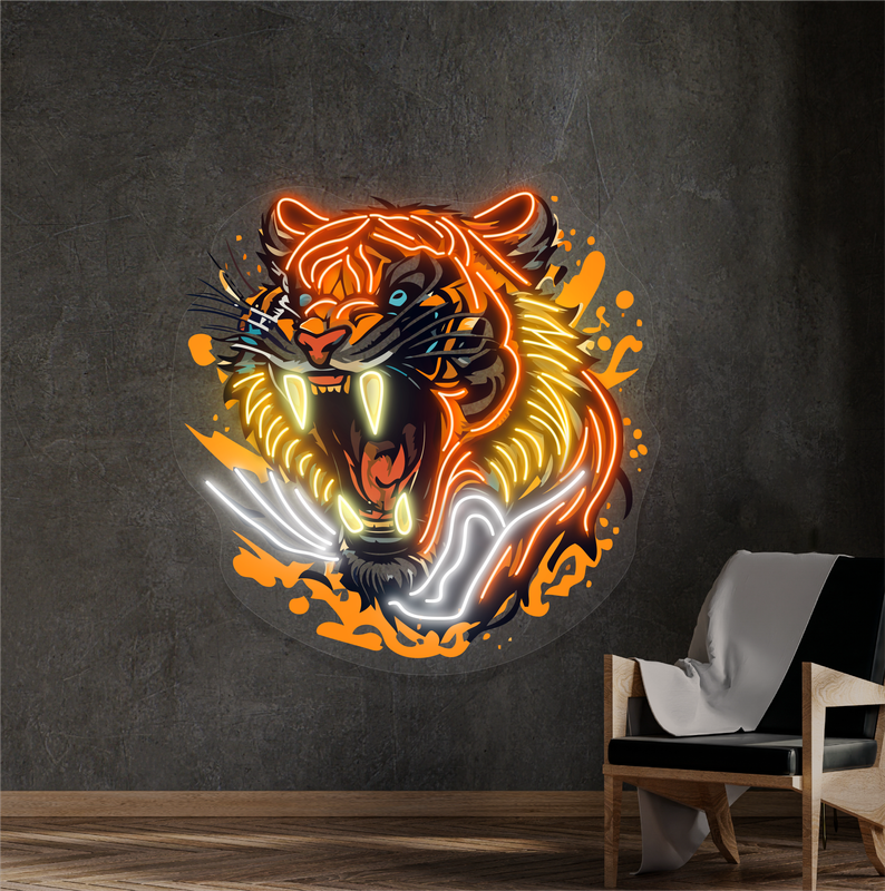 Enseigne au néon à LED Inferno Roar