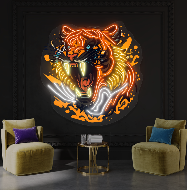 Enseigne au néon à LED Inferno Roar