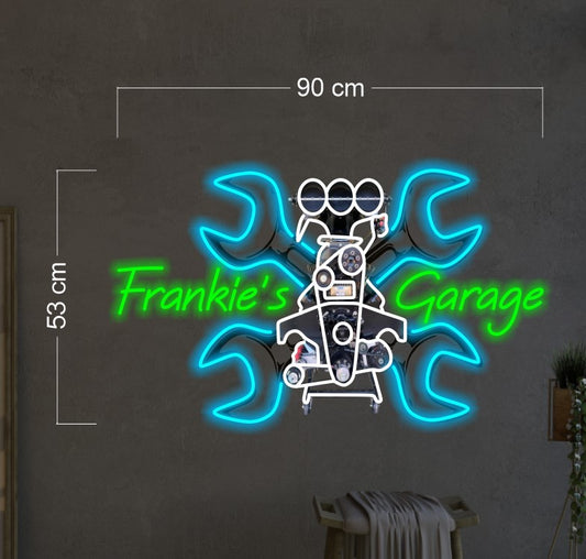 frankies garage | LED Neon Sign(outdoor use)