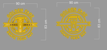 Golden Fadz fade your day | LED Neon Sign