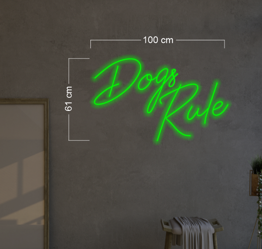 Dogs Rule| LED Neon Sign
