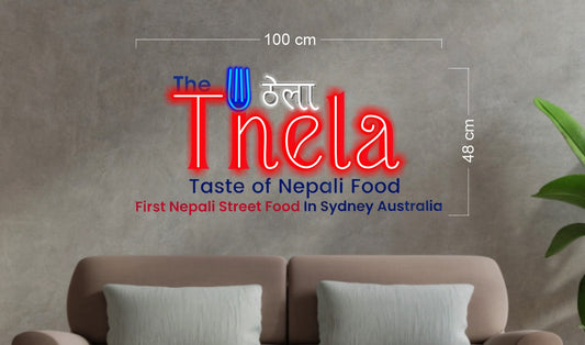 THELA | LED Neon Sign (2 outdoor signs)