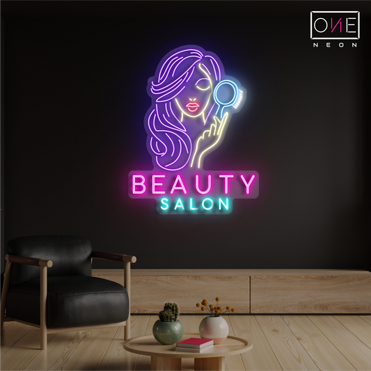 Enseigne au néon à LED pour salon de beauté