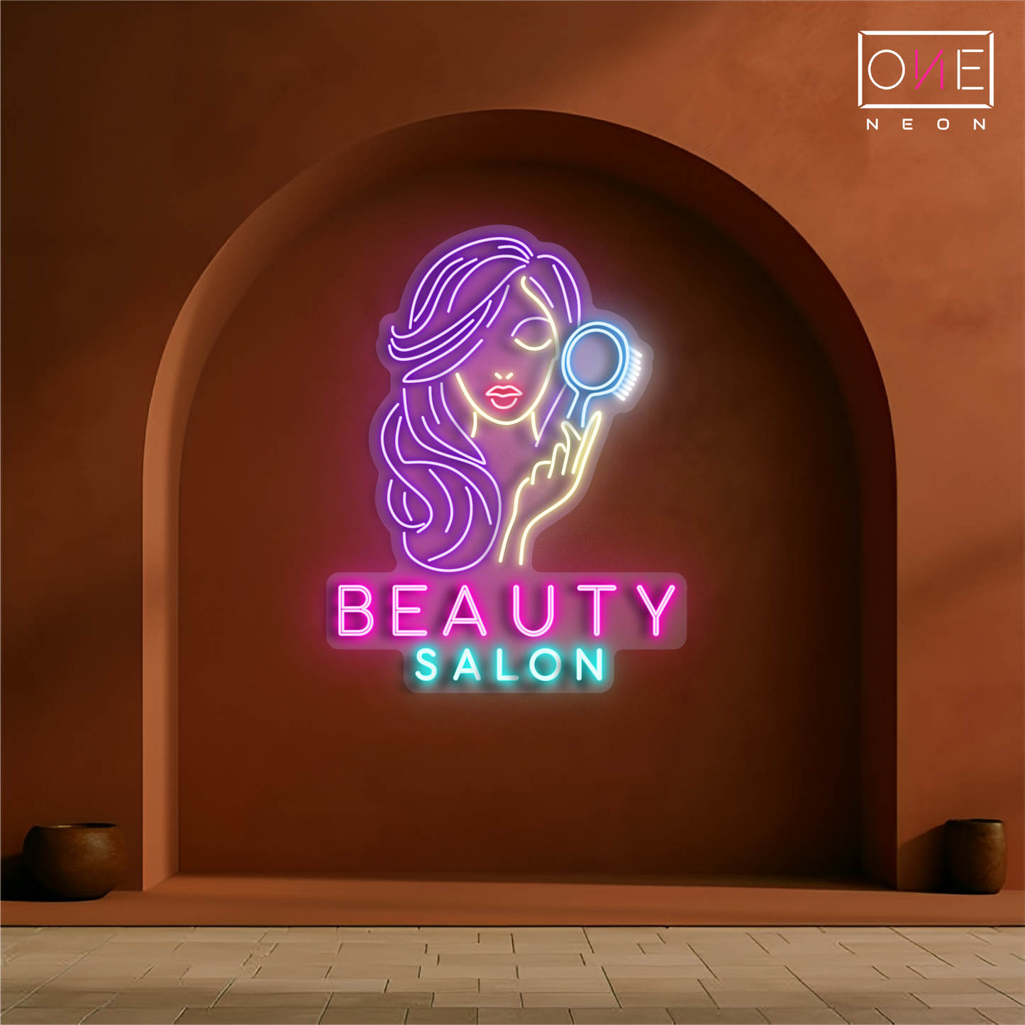 Enseigne au néon à LED pour salon de beauté