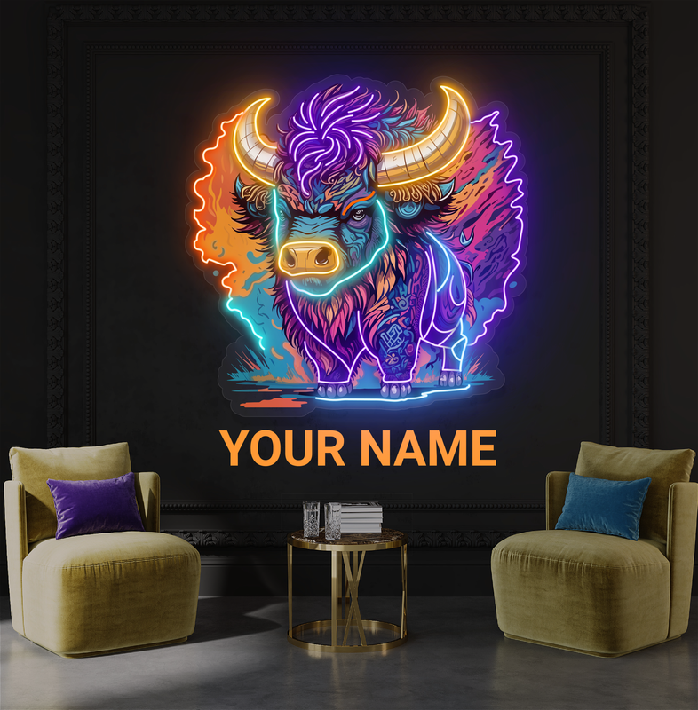 Enseigne au néon à LED Mystic Bison