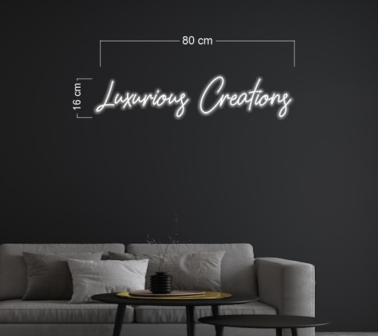 Enseigne au néon LED personnalisée pour entreprise