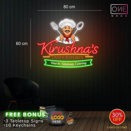Kirushna's logo | LED Neon Sign