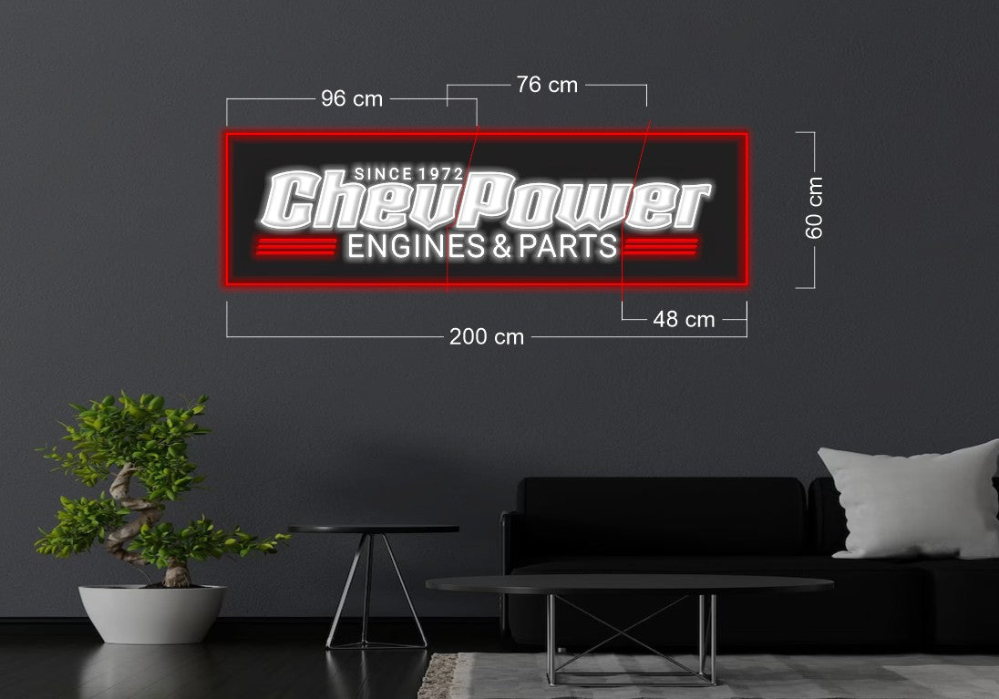 Chew Power engine & Parts | LED Neon Sign