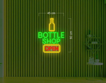 BOTTLE SHOP | LED Neon Sign (2 waterproof signs)
