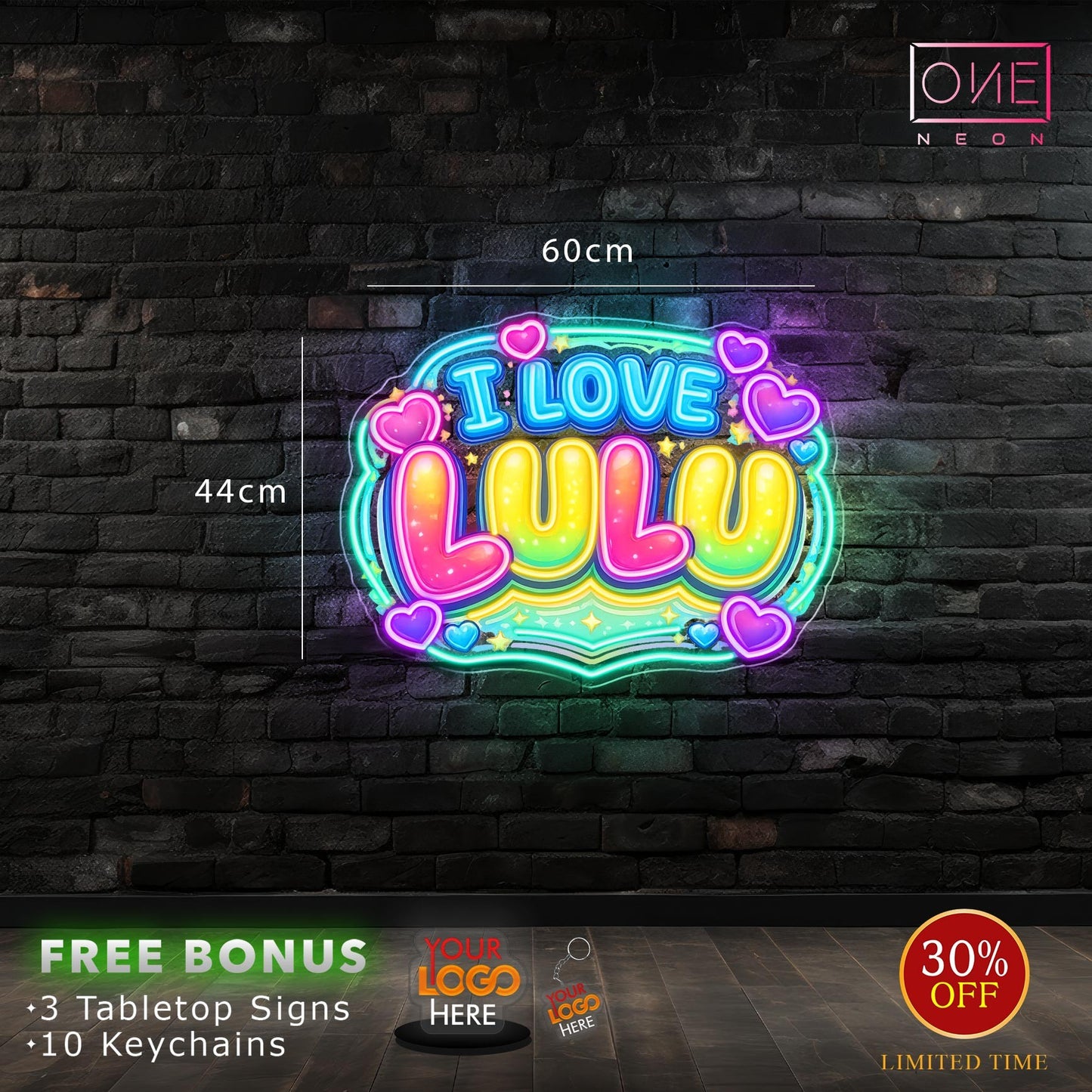 I LOVE LULU | LED Neon Sign