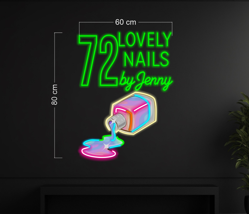 72 LOVELY NAILS BY JENNY | LED Neon Sign