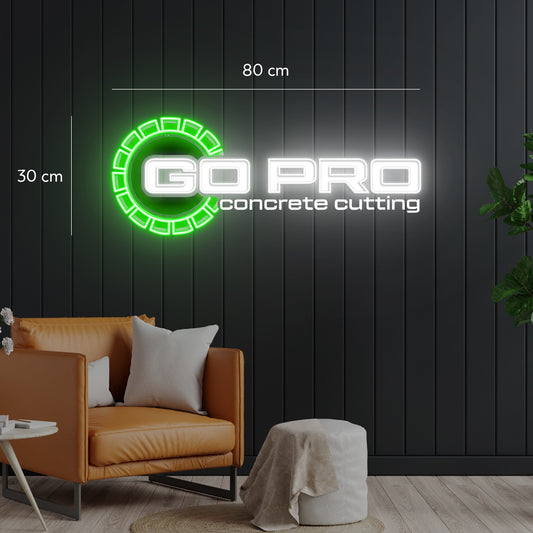 GO PRO CONCRETE CUTTING | LED Neon Sign