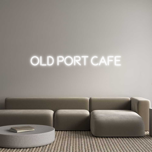 Custom Neon: Old port cafe