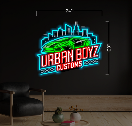 Enseigne au néon LED personnalisée pour entreprise