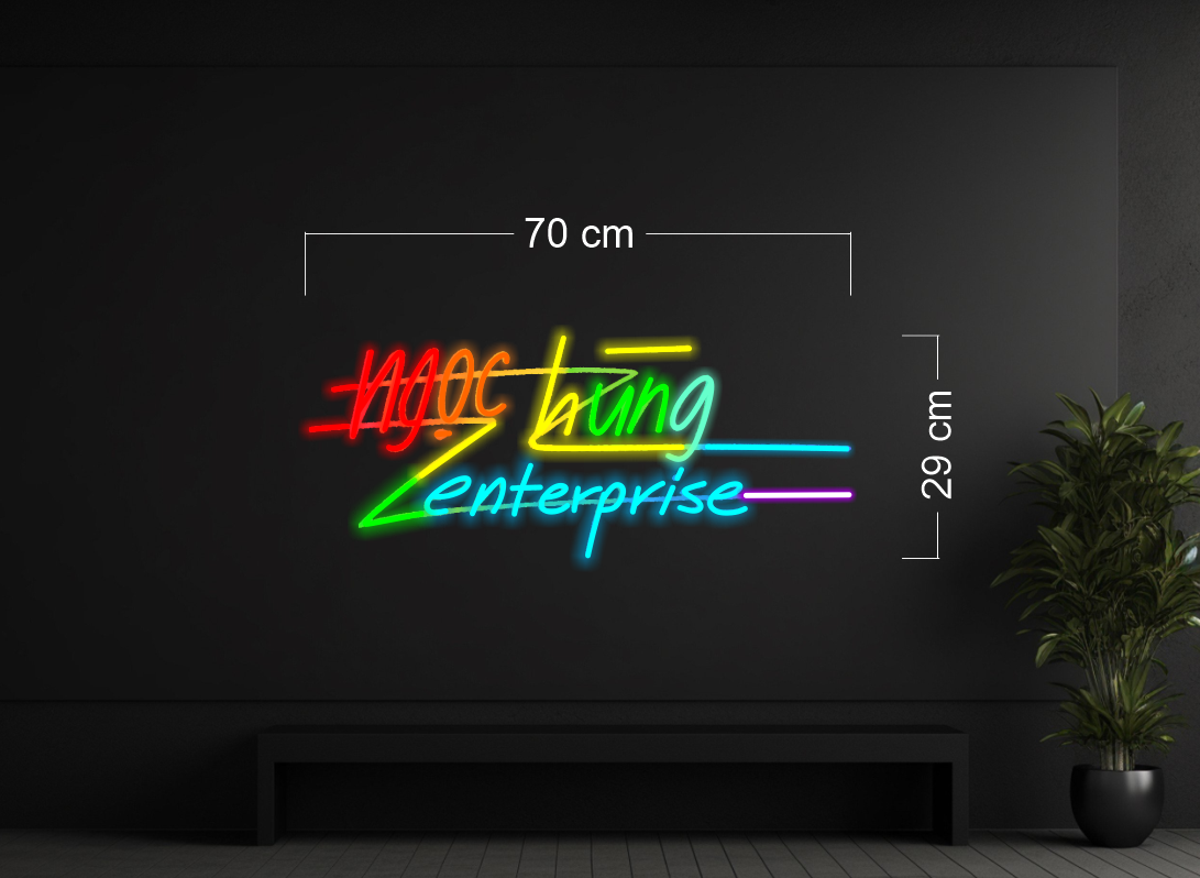 Enseigne au néon LED personnalisée pour entreprise