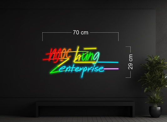Enseigne au néon LED personnalisée pour entreprise