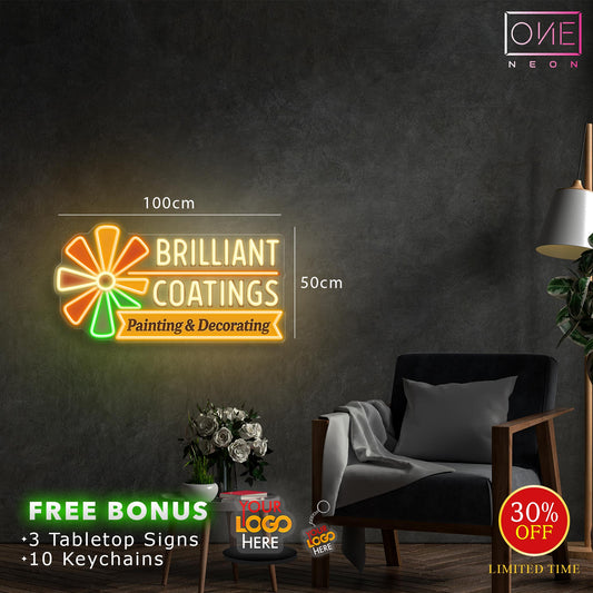 BRILLIANT COATINGS Painting & Decorating | LED Neon Sign