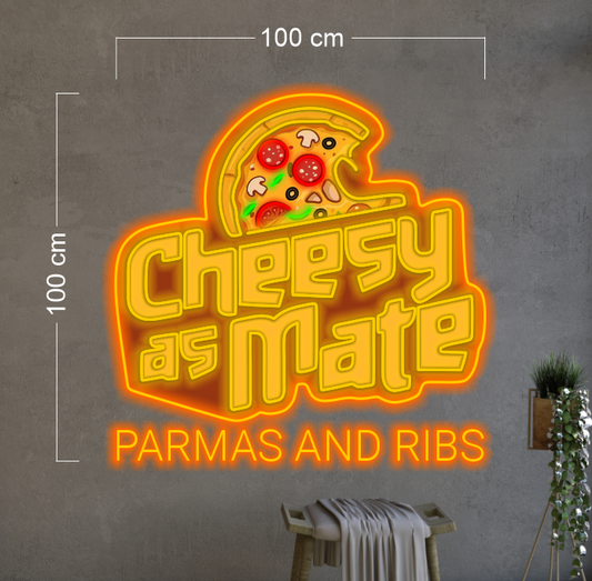 CHEESY AS MATE | LED Neon Sign