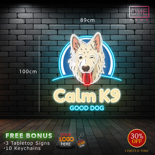 CALM K9 | LED Neon Sign (waterproof)